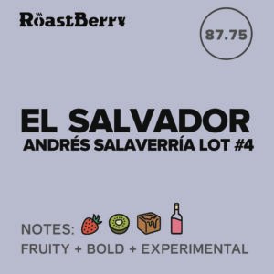 El Salvador Andrés Salaverria Lot #4 Filter 1KG